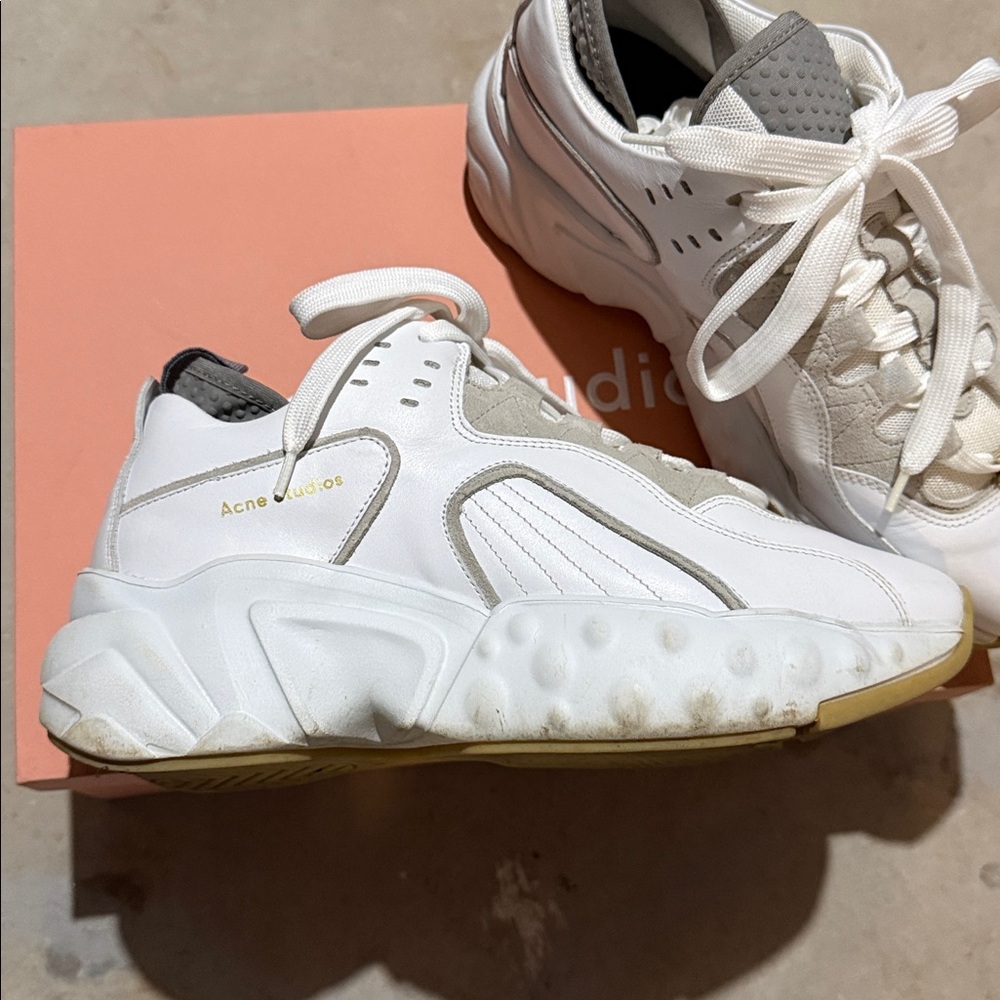 Acne studio nappa leather sneaker - Picture 2 of 8